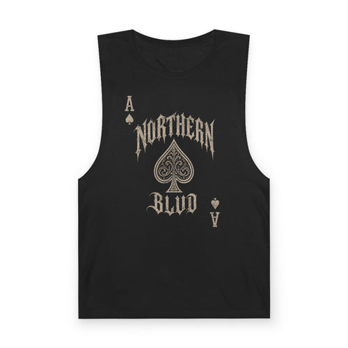 Northern Blvd Ace Tank Top — Gothic Playing Card Muscle Tee