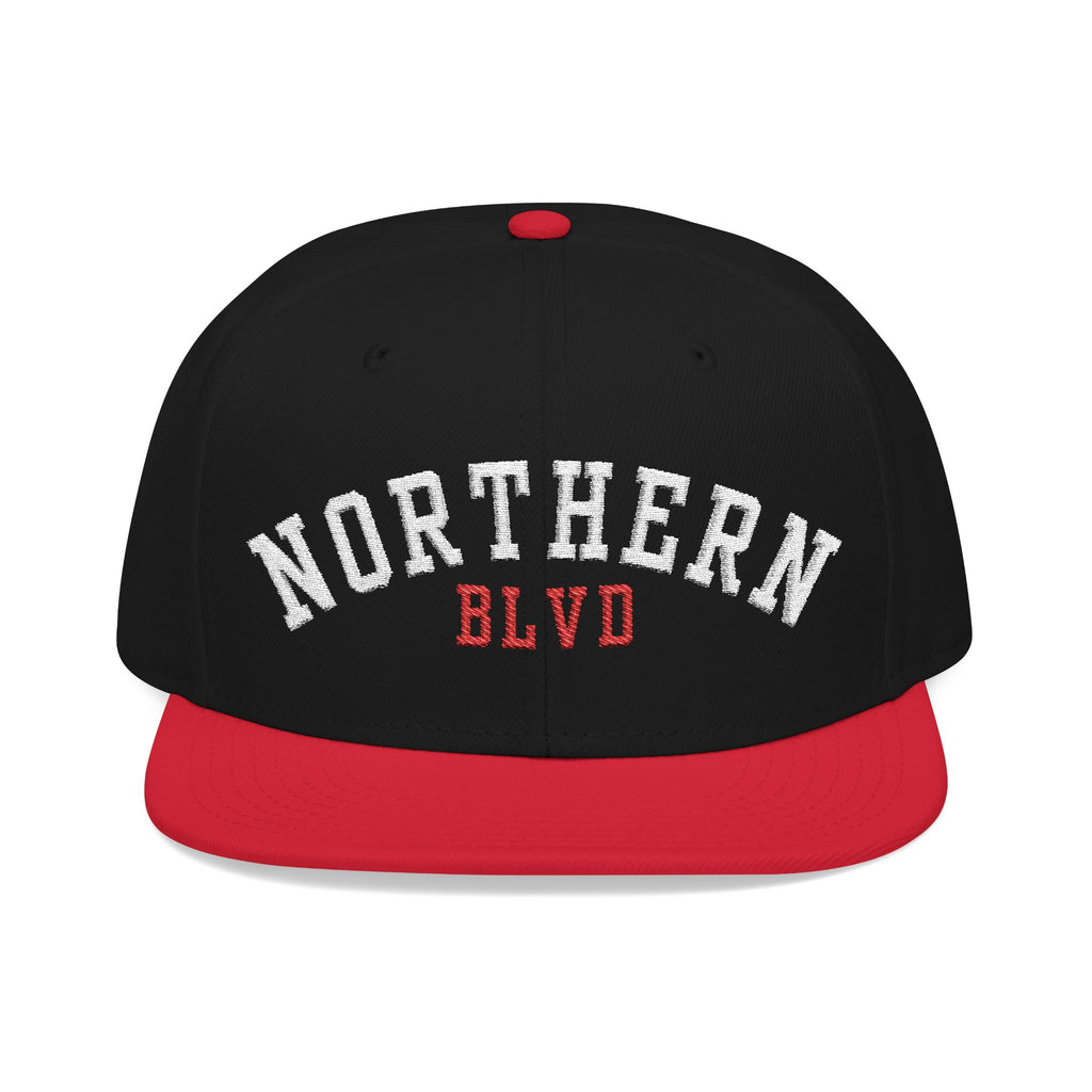 Snapback Hat - 'Northern' Distressed Embroidered Streetwear Cap